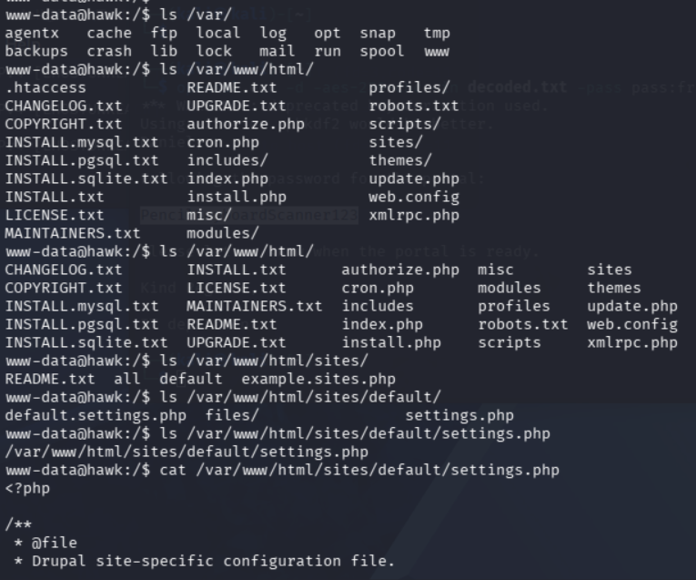 Lectura de settings.php